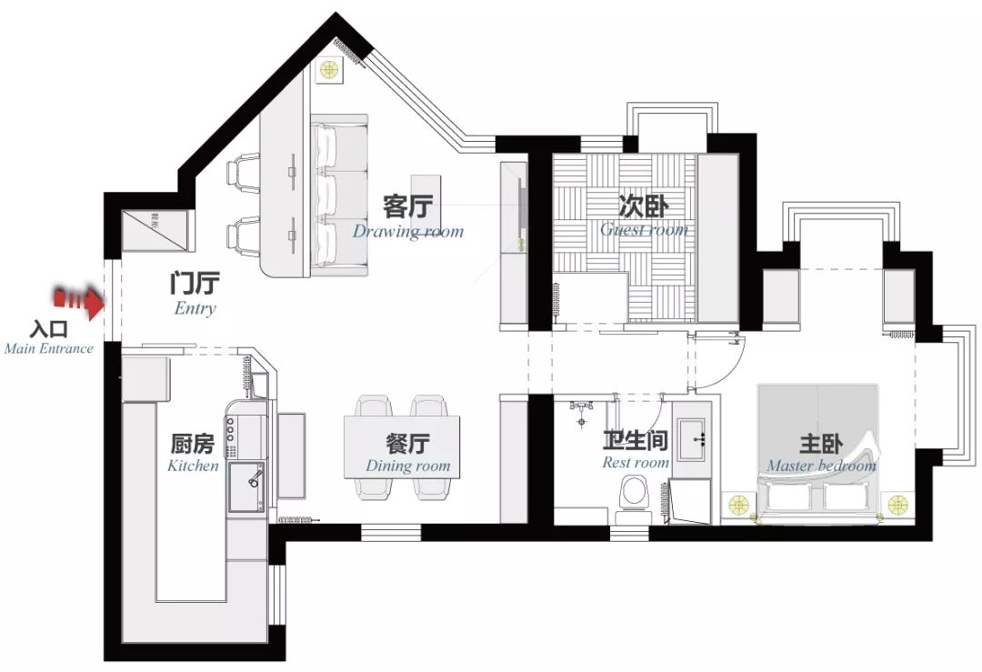 該小區也有小戶型可以選擇